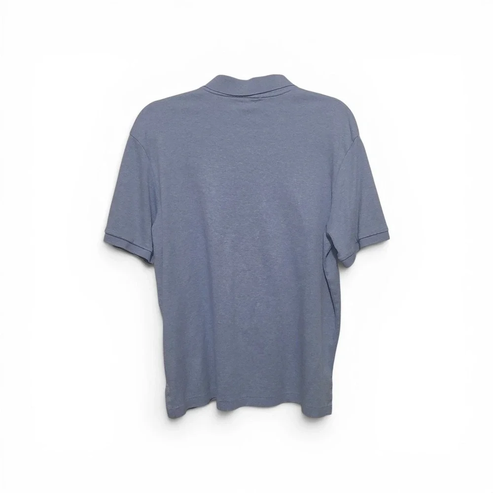 Polo Ralph Lauren Mens Heathered Blue Classic Fit Short Sleeve‎ Polo Medium